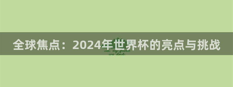 2026男足世界杯赛程：全球焦点：2024年世界杯的亮点与挑战